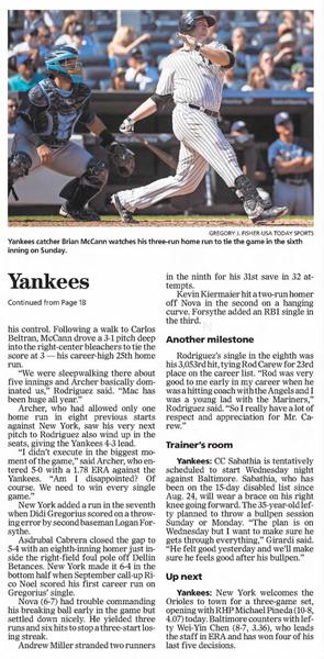 HRs by McCann, A-Rod Lift Yankees (2 of 2)