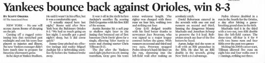 Yankees Bounce Back Against Orioles, Win 8-3
